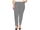 Krazy Larry Plus Size Pull-on Ankle Pants (black Chain) Women's Dress Pants