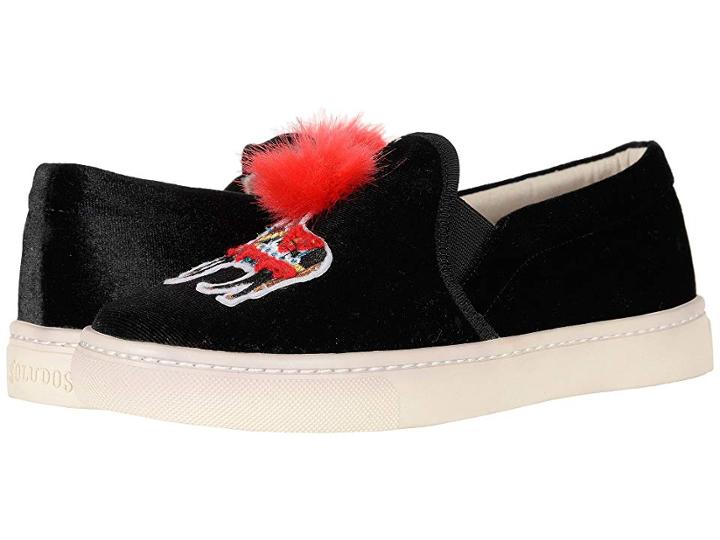 Soludos Velvet Show Pony Sneaker (black) Women's Shoes