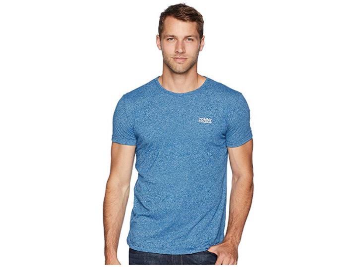 Tommy Jeans Modern Jaspe Tee (blue Sapphire) Men's T Shirt