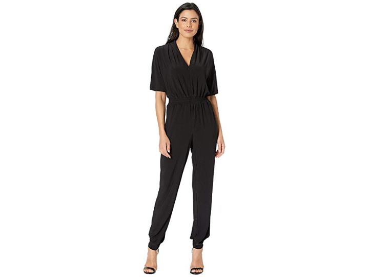 Laundry By Shelli Segal Matte Jersey Jumpsuit (black) Women's Jumpsuit & Rompers One Piece