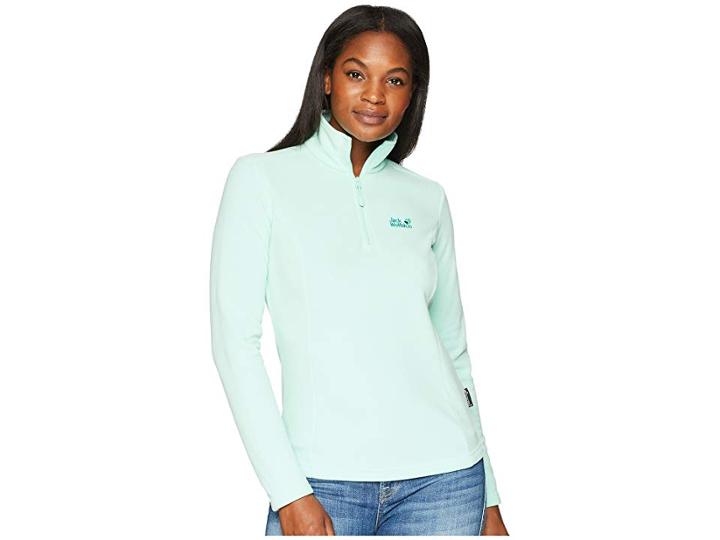 Jack Wolfskin Wolf Fleece (pale Mint) Women's Clothing