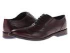 Hush Puppies Style Brogue (dark Red Leather) Men's Lace Up Wing Tip Shoes