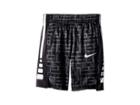 Nike Kids Elite All Over Print Stripe Short (little Kids) (black) Boy's Shorts