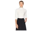 Lilla P Lettuce Edge Turtleneck (winter White) Women's Clothing