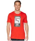 Puma Summer Brand Tee (flame Scarlet) Men's T Shirt