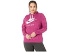 Nike Plus Size Sportswear Gym Vintage Hoodie Hbr (true Berry/sail) Women's Clothing