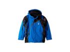 Spyder Kids Challenger Jacket (big Kids) (turkish Sea/cloudy Reflective Distress Black/polar) Boy's Coat