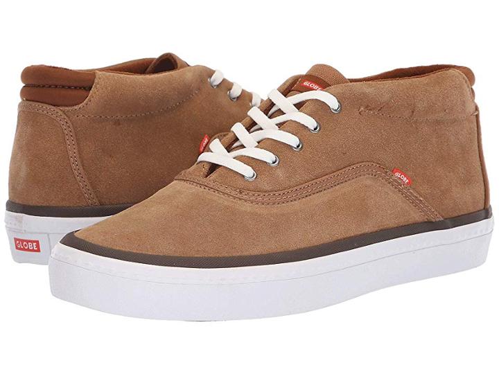 Globe Sprout Mid (dark Caramel/white) Men's Skate Shoes