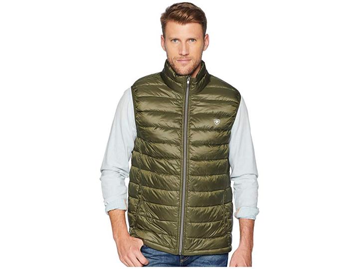 Ariat Ideal Down(r) Vest (brine Olive) Men's Vest