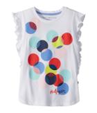 Tommy Hilfiger Kids Dot Tee (big Kids) (white) Girl's T Shirt