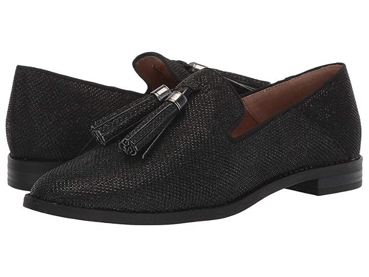 Franco Sarto Hadden 2 (black Shiny Fabric) Women's Shoes