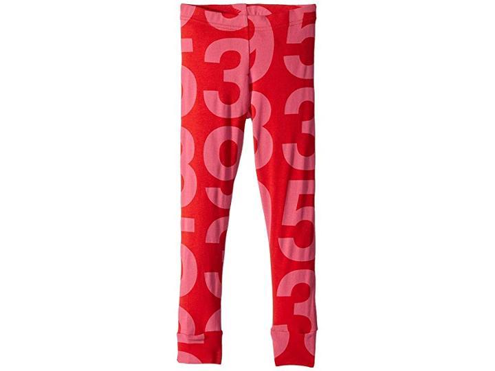 Nununu Numbered Leggings (toddler/little Kids) (red) Girl's Casual Pants