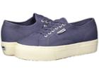 Superga 2790 Acotw Platform Sneaker (vintage Blue) Women's Lace Up Casual Shoes