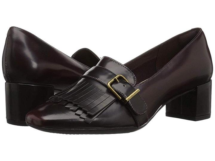 Clarks Tealia Maye (aubergine Patent Leather) Women's  Shoes
