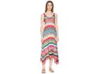 Mary Katrantzou Leandra Dress Fira Stripe Knit Cover-up (multi) Women's Swimwear
