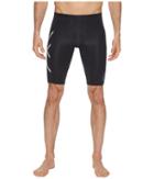 2xu Ice-x Compression Shorts (black/metallic White) Men's Workout
