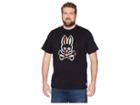 Psycho Bunny Big And Tall Graphic Bunny T-shirt (black) Men's T Shirt