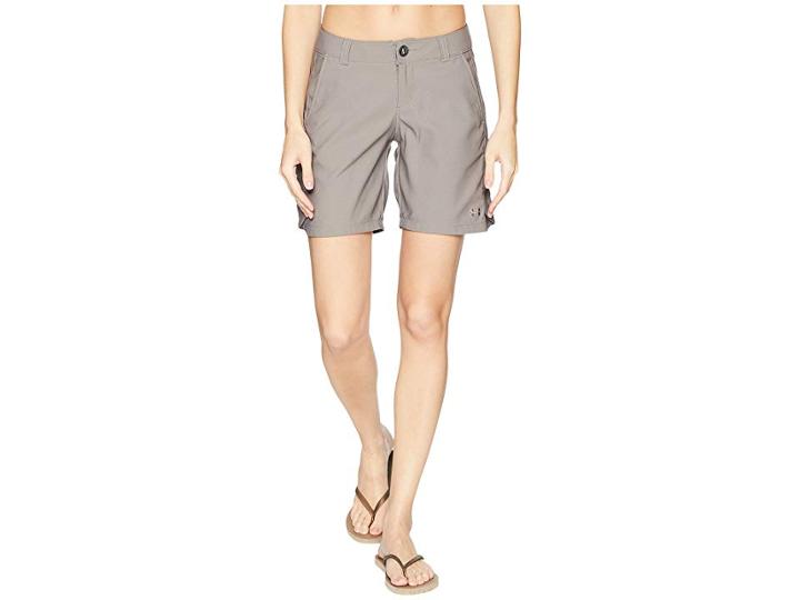 Under Armour Ua 8 Inlet Shorts (mink Gray/mink Gray) Women's Shorts