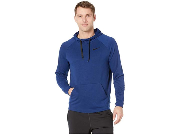 Nike Dry Training Pullover Hoodie (blue Void/black) Men's Sweatshirt