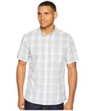 Hurley Dri-fit Castell Short Sleeve Woven (white) Men's Clothing