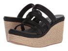 Pedro Garcia Dante 614 (black Satin) Women's Sandals