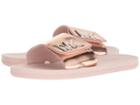 Michael Michael Kors Mk Slide (rose Gold Mirror Metallic) Women's Sandals