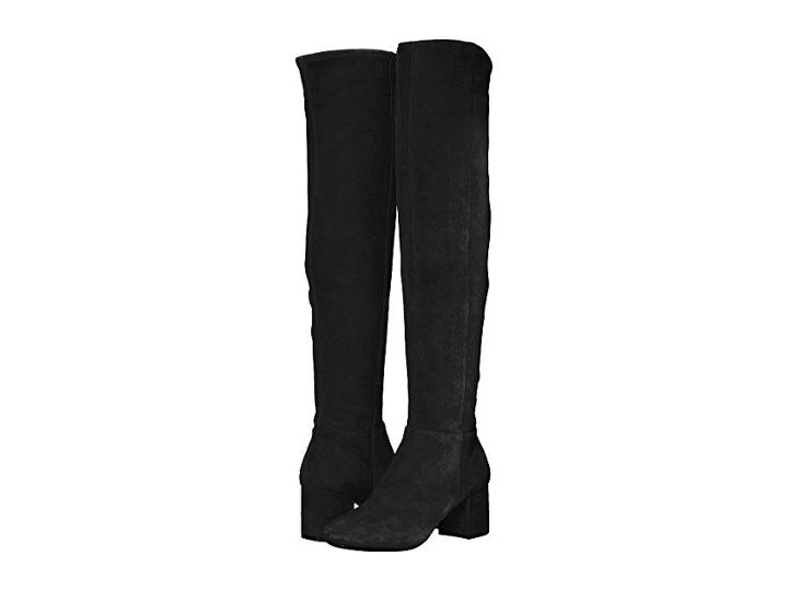 Cole Haan Elnora Over The Knee Boot (black Suede) Women's Boots