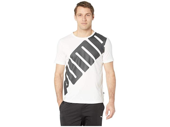 Puma Big Logo Tee (puma White 2) Men's T Shirt