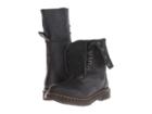 Dr. Martens Hazil Tall Slouch Boot (black Virginia/darkend Suede) Women's Lace-up Boots