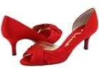 Nina Culver (red Rouge Luster Satin) Women's Bridal Shoes