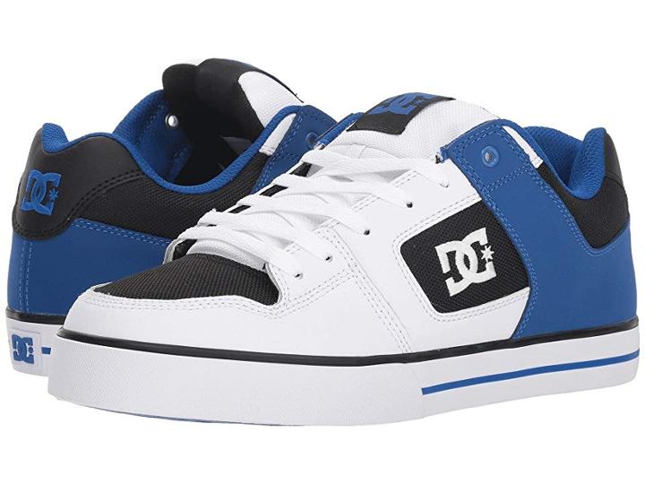 Dc Pure (white/black/blue) Men's Skate Shoes