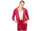 Juicy Couture Sequin Logo Hoodie (raspberry Pink) Women's Clothing