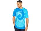 Huf Box Logo Tie-dye Short Sleeve Tee (twilight Blue) Men's T Shirt