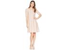 Gabby Skye Jacquard Fit Flare Sweater Dress (blush) Women's Dress