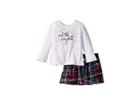 Kate Spade New York Kids Cue The Confetti Skirt Set (infant) (dotty Plaid) Girl's Active Sets