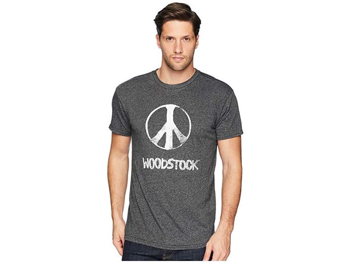 The Original Retro Brand Peace Woodstock Mocktwist Tee (mocktwist Black) Men's T Shirt