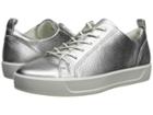Ecco Soft 8 Summer Tie (alusilver Cow Leather) Women's Shoes