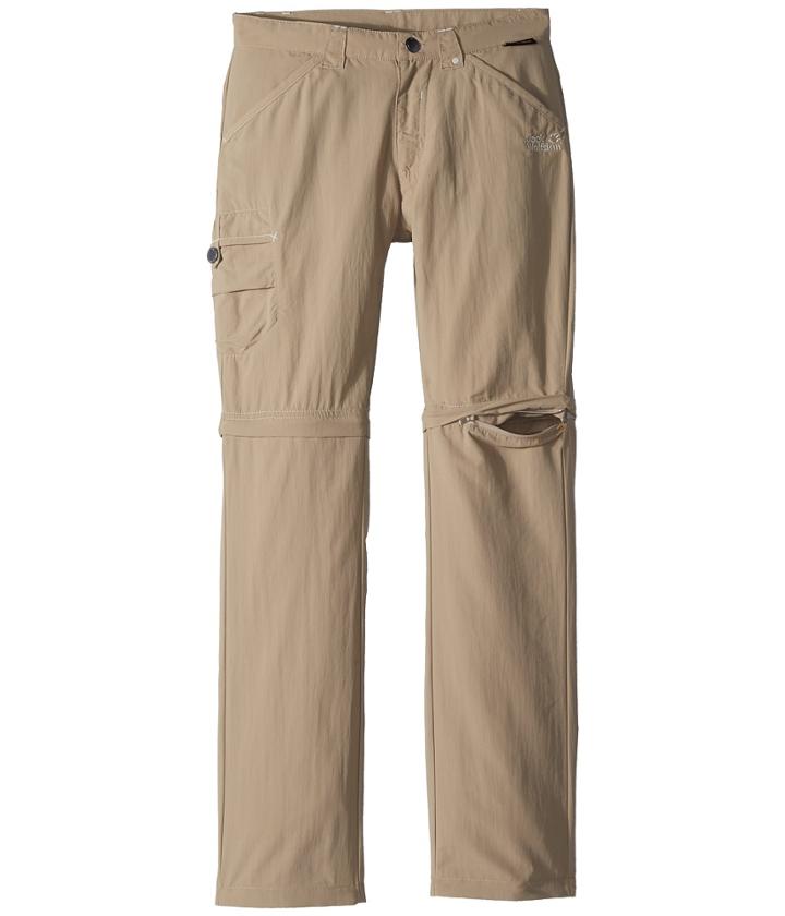 Jack Wolfskin Kids Safari Zip Off Pants (little Kid/big Kid) (sand Dune) Kid's Casual Pants