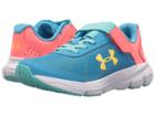 Under Armour Kids Ua Gps Rave 2 Ac (little Kid) (blue/brilliance/dandelion) Girls Shoes