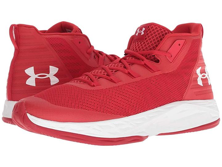 Under Armour Ua Jet Mid (red/white/white) Men's Shoes