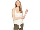 1.state Sleeveless Tie Front Button Down Blouse (antique White) Women's Sleeveless