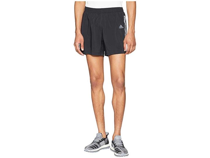 Adidas Running 3-stripes Run Shorts 5 (black/white) Men's Shorts