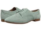 Frye Terri Perf Oxford (mint Oiled Suede) Women's Lace Up Wing Tip Shoes