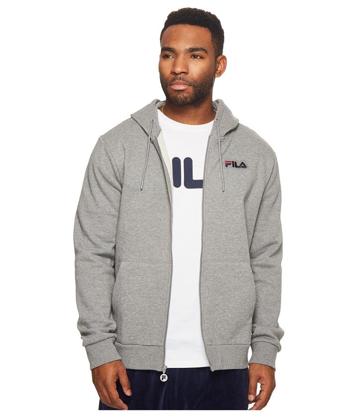 Fila Finn Zip Hoodie (varsity Heather) Men's Sweatshirt