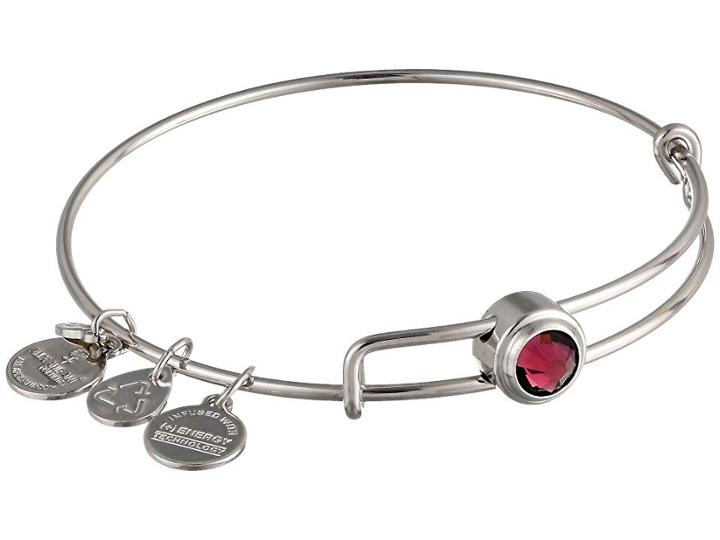 Alex And Ani Amethyst Spirituality Sacred Studs Bangle (silver Plated) Bracelet