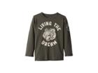 Chaser Kids Super Soft Living The Dream Long Sleeve Tee (little Kids/big Kids) (safari) Girl's Long Sleeve Pullover