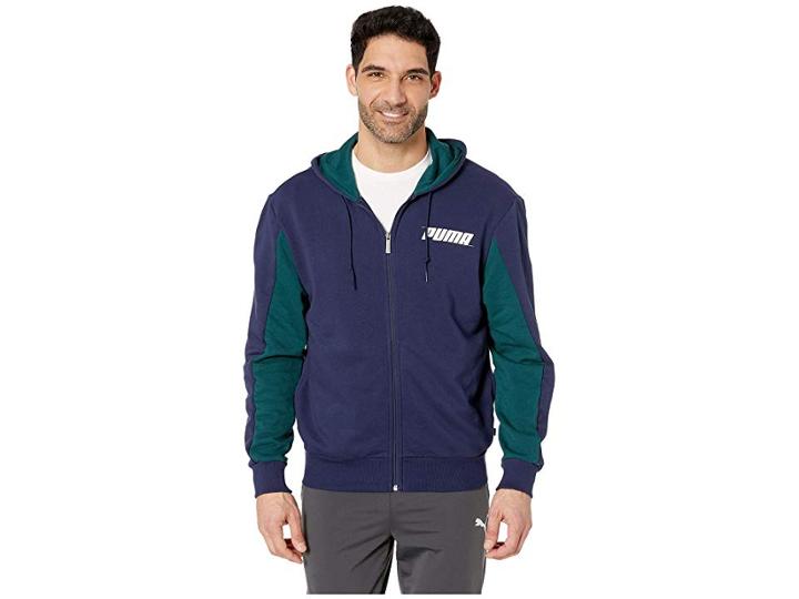Puma Rebel Hooded Jacket Tr (peacoat) Men's Coat