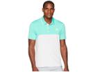 Adidas Golf Ultimate Heather Blocked Polo (hi-res Green Heather/grey One Heather) Men's Clothing