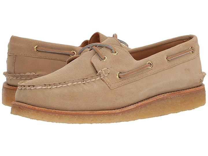 Sperry Gold A/o 2-eye Crepe Suede (sand) Men's Shoes