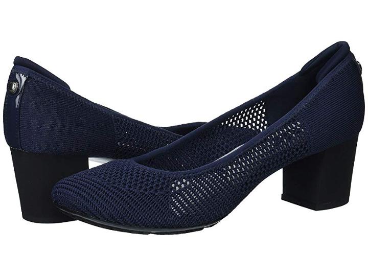 Anne Klein Genisa (navy Multi Fabric) High Heels